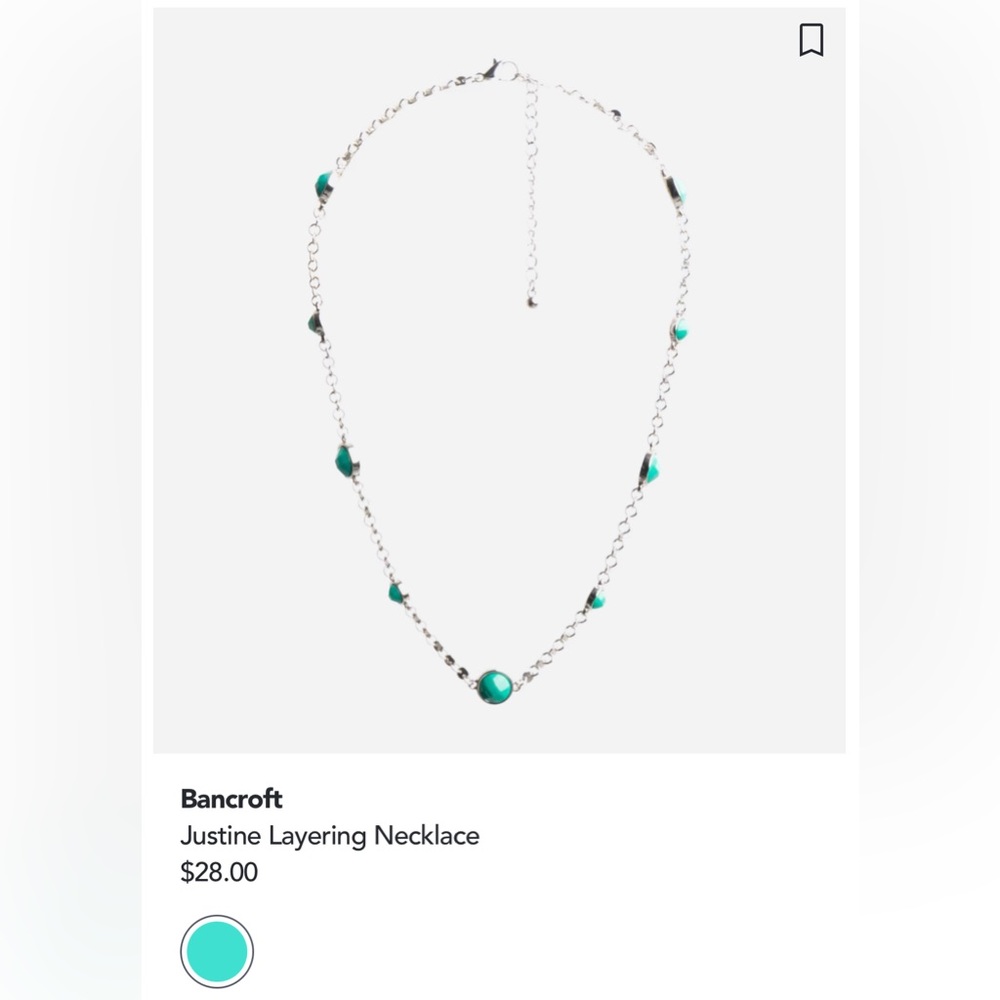 **Last Chance** 
Bancroft, Justine layering necklace
